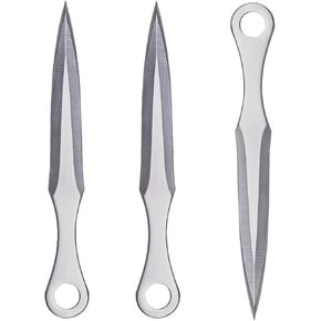 TACTICALEDGED.DOJO Knight Throwing Spike, Japanese Kunai - Set of 3, Stainless Steel, weighing 150g; Modern Craftsmanship; Traditional Inspiration;