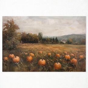 BTNXWL Retro Ghost on Flower Meadow Art Canvas, Floral Ghost Poster Painting, Moody Ghost Picture Wall Decor, Spooky Halloween Wall Art Print, Cottage Gothic Wall Decor Picture 12x16in Unframed