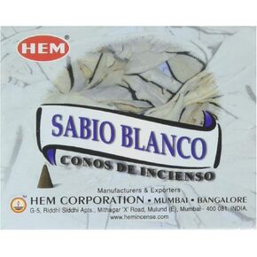 مخاريط بخور HEM 10 علبة مخروطية - مريمية بيضاء in Kuwait