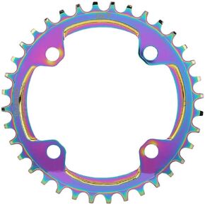 VGEBY Bike Chainring 104BCD Mountain Bike Positive Negative Tooth Disc Chain Wheel Chainring Colorful Plating Color
