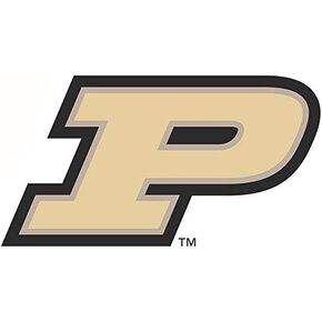 9 Inch P Purdue University Boilermakers PU Logo Removable Wall Decal Sticker Art NCAA Home Room Decor 9 by 5 Inches