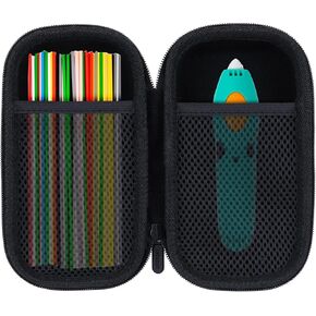 Storage Case Compatible with 3Doodler Start+ Essentials/Start Essentials 3D Printing Pen Set (Black Case)
