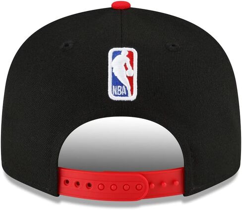 New Era Chicago Bulls 9FIFTY 2023-2024 City Edition Snapback Cap, Adjustable Hat Black Red in Saudi Arabia