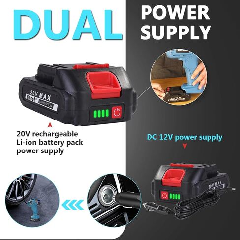 Compact Cordless Tire Inflator Portable Air Compressor with Display & Smart Pressure Control, 160PSI Max Pressure, Rechargeable Battery-Powered Handheld Air Pump for Car Bike and Sporting Equipment in Saudi Arabia