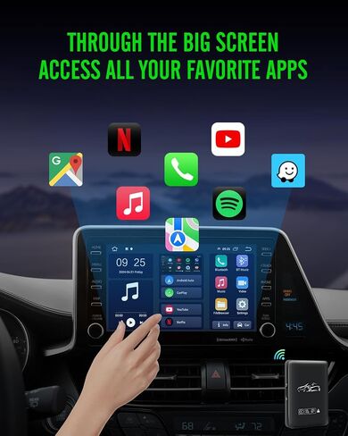 Wireless CarPlay Adapter for Apple Device,Stable Fast Connection USB CarPlay Wireless Adapter for iPhone Convert Factory Wired to Wireless CarPlay Adapter Plug & Play in Saudi Arabia
