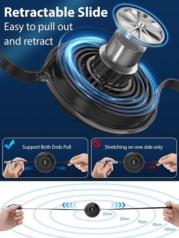 100W Retractable Multi Charging Cable, 6 in 1 Retractable iPhone Charger, 100W Fast Charging USB-C/A to Lightning/USB-C/Micro Retractable USB-C Cable for iPhone 15 14/iPad Pro 2024/Samsung, 4ft in Saudi Arabia