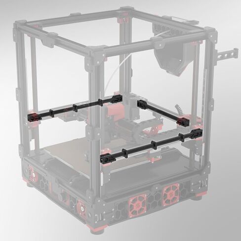 Voron 2.4 R2 Carbon Fiber Tube Kit for Y-Axis, Voron 2.4 Extrusion Frame Upgrade, CNC Machining, Voron 2.4 350MM 3D Printer Y-Gantry Upgrade, Lightweight High-Precision in Saudi Arabia