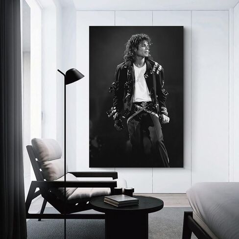 SZEKDUIT Singer Michael Jackson (1) Canvas Poster Bedroom Decor Landscape Office Room Decor Gift 12x18inch(30x45cm), Unframe-style in Saudi Arabia