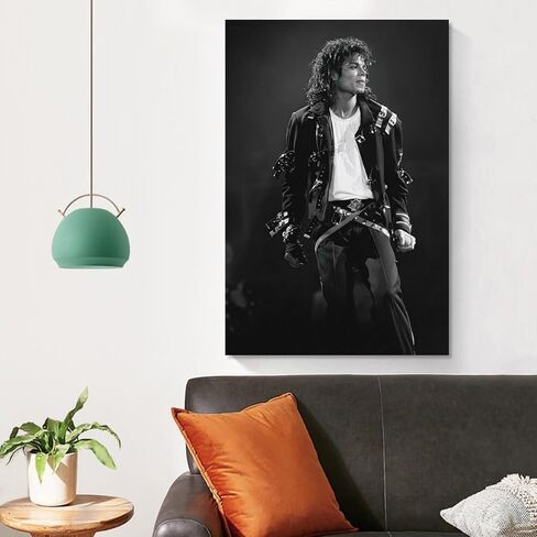 SZEKDUIT Singer Michael Jackson (1) Canvas Poster Bedroom Decor Landscape Office Room Decor Gift 12x18inch(30x45cm), Unframe-style in Saudi Arabia