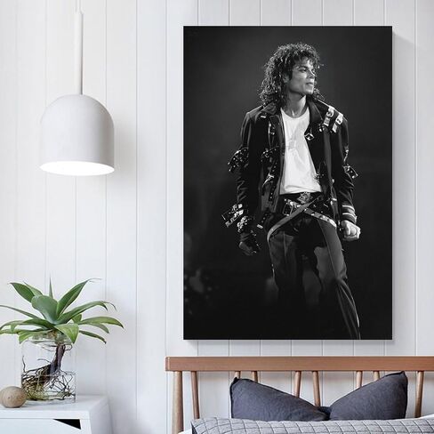 SZEKDUIT Singer Michael Jackson (1) Canvas Poster Bedroom Decor Landscape Office Room Decor Gift 12x18inch(30x45cm), Unframe-style in Saudi Arabia