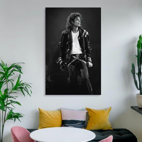 SZEKDUIT Singer Michael Jackson (1) Canvas Poster Bedroom Decor Landscape Office Room Decor Gift 12x18inch(30x45cm), Unframe-style in Saudi Arabia