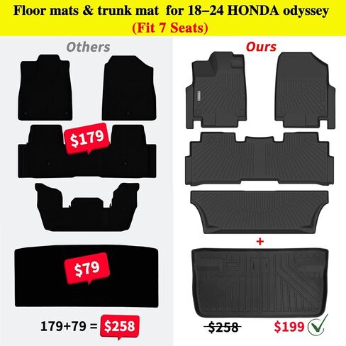 سجادات أرضية لسيارة 2024 Mazda CX-70، TPE حماية من جميع الأحوال الجوية صفين من بطانات أرضية السيارة عديمة الرائحة ومضادة للانزلاق ملحقات مخصصة تناسب 2024 Mazda CX70-أسود in Kuwait