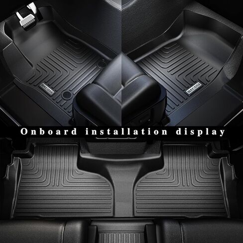 سجادات أرضية لسيارة 2024 Mazda CX-70، TPE حماية من جميع الأحوال الجوية صفين من بطانات أرضية السيارة عديمة الرائحة ومضادة للانزلاق ملحقات مخصصة تناسب 2024 Mazda CX70-أسود in Kuwait