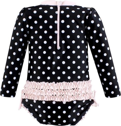 Hudson Baby Baby Girl's Rashguard Toddler Swimsuit, Blue Daisy, 9-12 Months in Saudi Arabia