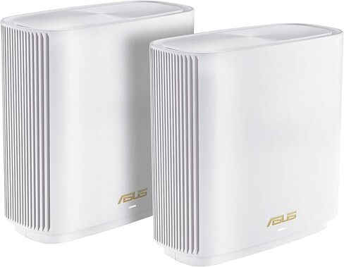 نظام ASUS ZenWiFi Whole-Home Tri-band Mesh WiFi 6E (ET9 1PK)، تغطية تصل إلى 2850 قدم مربع، 7800 ميجابت في الثانية، نطاق 6 جيجا هرتز جديد، AiMesh، أمان إنترنت مجاني مدى الحياة، الرقابة الأبوية، EasySetup، Instant Guard in Saudi Arabia