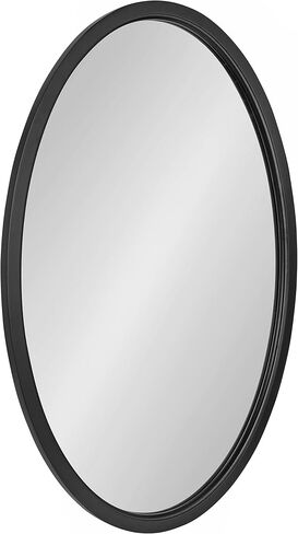 Kate and Laurel Hogan Farmhouse Oval Framed Wall Mirror, 18 x 24, Natural Rustic, Decorative Traditional Wood Mirror with Soft Curvature and Oval Shape in Saudi Arabia