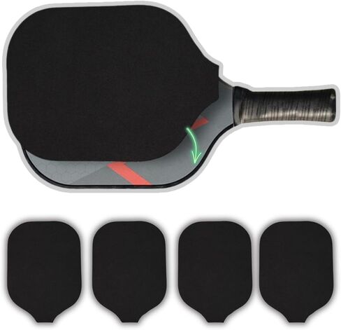 (4 Pads) Quietshhot Stop The POP Pickleball Paddle Mute Sound Absorbing Reducer - Fits On Top of Your Pickleball Paddle to Reduce The Pitch by Up to 4X - Quiet The POP- NOT The Game - in Saudi Arabia