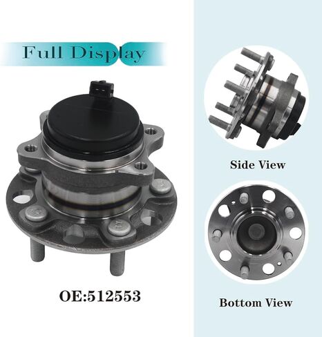 513124 Front wheel bearing hub assembly Compatible with 1997-05 Chevrolet Blazer/1997-04 S10,1997-05 GMC Jimmy/1997-04 Sonoma,1998-2000 Isuzu Hombre,1997-2001 Oldsmobile Bravada in Kuwait