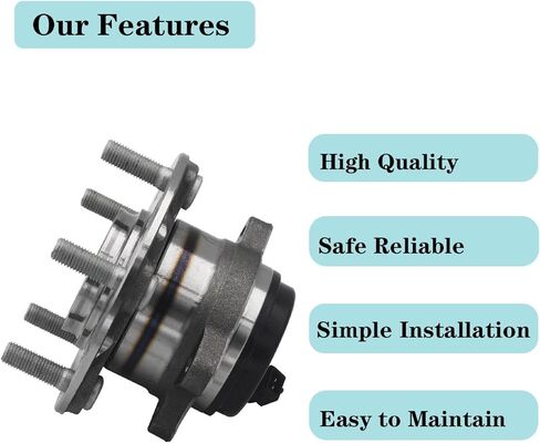 513124 Front wheel bearing hub assembly Compatible with 1997-05 Chevrolet Blazer/1997-04 S10,1997-05 GMC Jimmy/1997-04 Sonoma,1998-2000 Isuzu Hombre,1997-2001 Oldsmobile Bravada in Kuwait