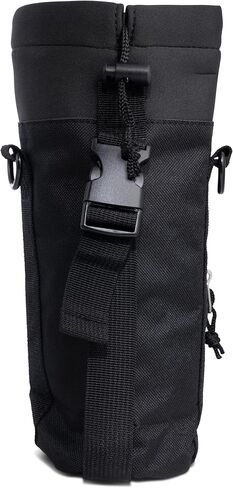| Water Bottle Holder | Bottle Carrier with Strap | 2 Zippered Pocket Design | Insulated Neoprene Pouch | Reflective Material | Crossbody water bottle for outdoor hiking and camping in Saudi Arabia