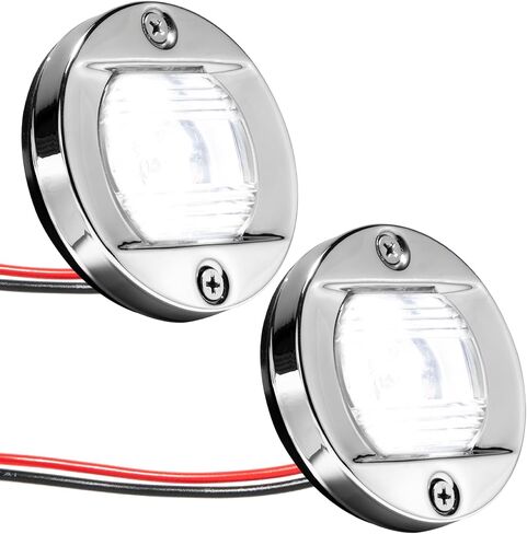 Five Oceans Boat Stern Light - Stern Lights for Boats, LED Marine Rear Boat Light, 3-Inch Flush Transom Mount, 12-Volts - FO3906 in Saudi Arabia