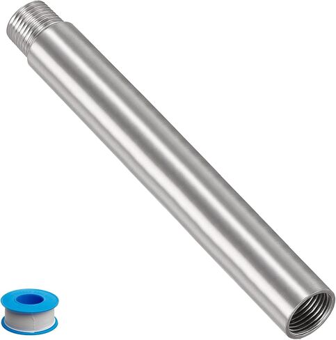 Shower Head Extension Arm, 2-Inch 1/2PT Male to 1/2PT Female Thread 304 Stainless Steel Cast Pipe Fitting Coupler in Kuwait