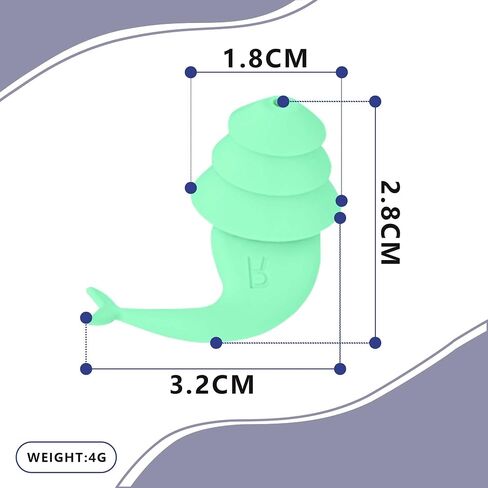 Ear Plugs for Noise Reduction, Ear Plugs for Sleeping Noise Cancelling, Washable Hearing Protection for Work, Travel, Concert, Swimming, Sleep Snoring, Best White Elephant Gifts-Green in Saudi Arabia