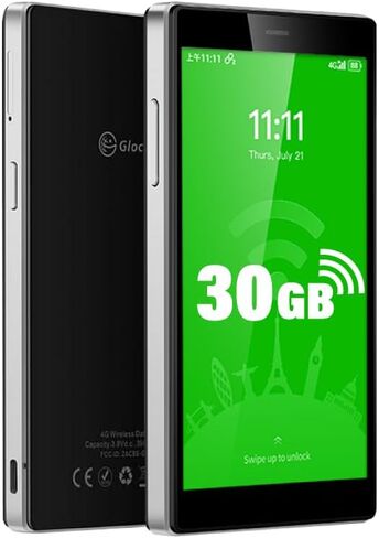 GlocalMe G4 Pro 4G LTE Mobile Hotspot Device with 10GB US/CA/MX Data 30 Days,5" Touch Screen LCD Display WiFi,Dual Band Portable High Speed WiFi,SIMFREE,Pocket Router for Local Global Business Travel in Saudi Arabia