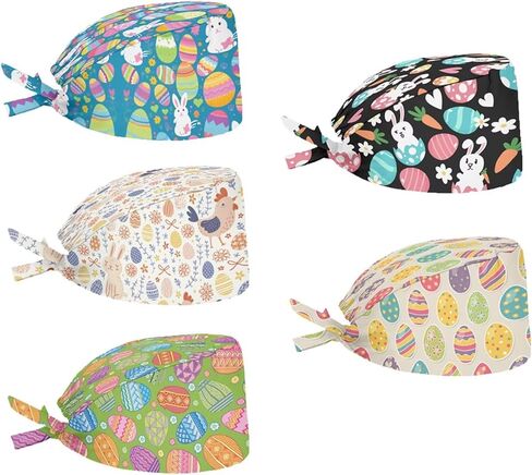 قبعات عمل قابلة للتعديل من Coloranimal 5 قطع مع عصابات رأس للنساء والرجال مقاس واحد in Kuwait