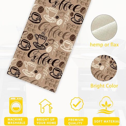 ليوبارد التمويه أوراق النخيل البني الجدول العداءين 70 بوصة طويلة الجدول عداء أنيقة الكتان مضمد وشاح مزرعة Tablerunner لحفل الزفاف / القهوة / طاولة الطعام / ديكور المنزل الطرف in Kuwait