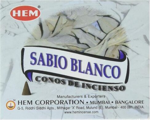 مخاريط بخور HEM 10 علبة مخروطية - مريمية بيضاء in Kuwait