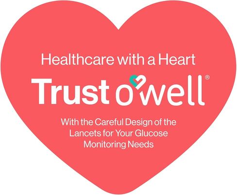 مشارط أمان يمكن التخلص منها لاختبار مرض السكري - 26 جم × 1.8 مم، إبر معقمة محملة مسبقًا - مشارط كيتو ومشارط مرضى السكري مع غطاء ملتوي لسهولة اختبار الدم في أي مكان بواسطة OWELL، 100 قيراط. in Kuwait