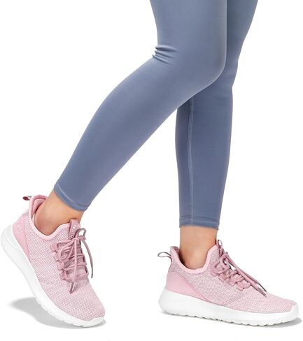 حذاء STQ سهل الارتداء بدون استخدام اليدين للنساء حذاء رياضي للمشي والحمل حذاء للحمل باللون الأبيض والأرجواني 9 in Kuwait