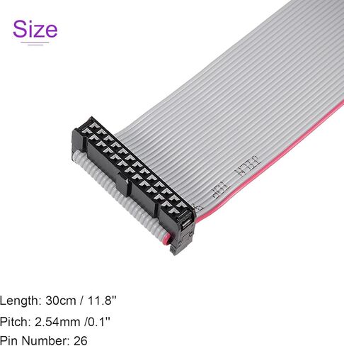 DMiotech 5 حزمة طويلة 30 سم 2.54 مم كابل شريط مسطح IDC 10 دبوس موصل in Kuwait