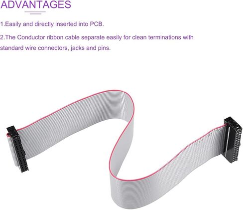 DMiotech 5 حزمة طويلة 30 سم 2.54 مم كابل شريط مسطح IDC 10 دبوس موصل in Kuwait