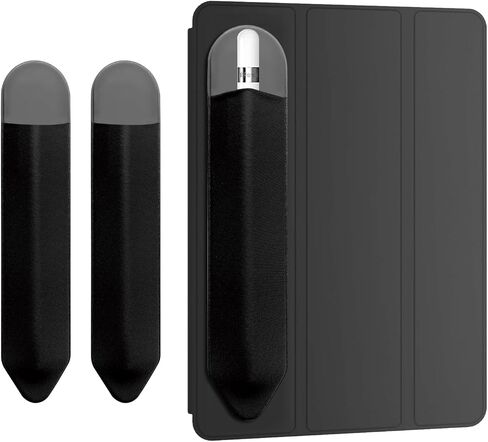 Pencil Holder Compatible with Apple Pencil Pro, Apple Pencil (USB-C), Apple Pencil 1st/2nd Generation，Elastic Pocket Pouch Adhesive Sleeve Attached to Case for Stylus Pens 2 Pack in Saudi Arabia