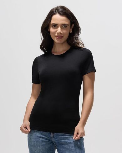 100% Merino Wool Women's T-Shirt Slim Fit Lightweight Quick Dry Breathable Base Layer Athletic Top for Running Hiking Workout in Saudi Arabia