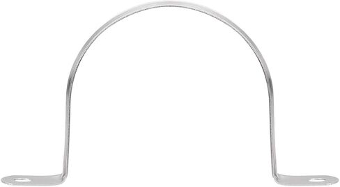 uxcell 67mm(2.6") Rigid Pipe Strap, 2 Hole Tube Straps 201 Stainless Steel Tension Tube Clip Clamp 8pcs in Kuwait
