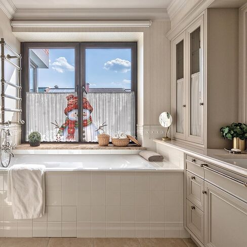 عيد الميلاد ثلج الأزرق الداكن الستائر شير 84 بوصة طويلة 2 لوحات، ثلج مع غطاء أزرق ندفة الثلج قضيب جيب نافذة العلاجات الستائر مجرد ستائر خلفية لفصل الشتاء عيد الميلاد السنة الجديدة، 52 "x84" in Kuwait