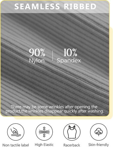 قميص بدون أكمام مضلع للنساء 2024، قمصان بدون خياطة للتمرين بظهر متسابق، قمصان قصيرة رياضية، قمصان قصيرة لرياضات اليوغا in Kuwait