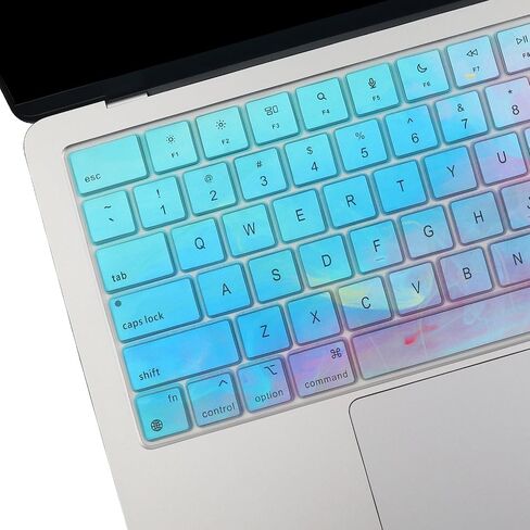 Keyboard Cover for 2024-2023 Apple MacBook Pro 14" 16" M3 M2 M1 Pro/Max A2442 A2779 A2918 A2992 A2485 A2780 A2991，MacBook Air 13.6" 15.3" M3 M2 2024 Skin Protector Accessories US Layout-Dazzlet in Saudi Arabia