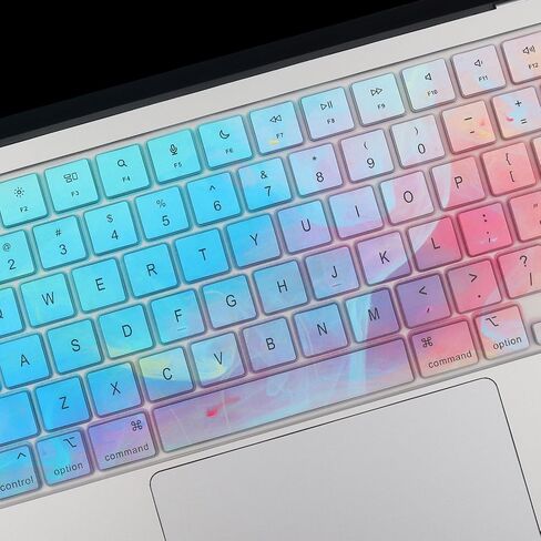 Keyboard Cover for 2024-2023 Apple MacBook Pro 14" 16" M3 M2 M1 Pro/Max A2442 A2779 A2918 A2992 A2485 A2780 A2991，MacBook Air 13.6" 15.3" M3 M2 2024 Skin Protector Accessories US Layout-Dazzlet in Saudi Arabia