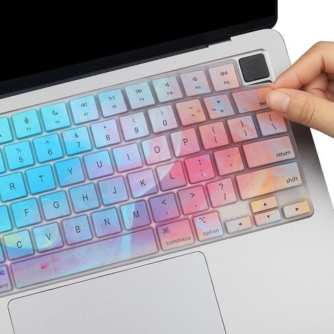 Keyboard Cover for 2024-2023 Apple MacBook Pro 14" 16" M3 M2 M1 Pro/Max A2442 A2779 A2918 A2992 A2485 A2780 A2991，MacBook Air 13.6" 15.3" M3 M2 2024 Skin Protector Accessories US Layout-Dazzlet in Saudi Arabia