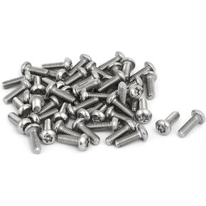 uxcell M4x12mm 304 Stainless Steel Button Head Torx Security Tamper Proof Screws 50pcs