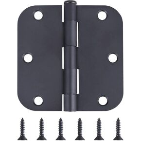 Y&Y Decor 3.5" Oil Rubbed Bronze Interior Door Hinges 5/8" Radius Hinge (30 Pack)