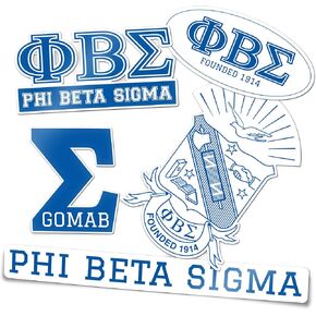Desert Cactus Phi Beta Sigma Sticker Sheet Decal Laptop Water Bottle Car Sigma (Type 2)