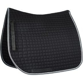 HORZE Adepto Quilted Quick-Dry Dressage Saddle Pad for Horses with Two-Tone Trim