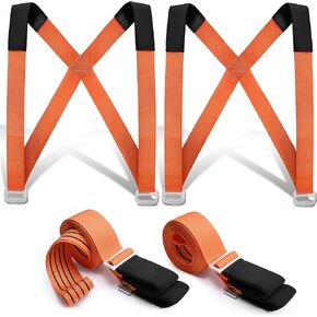 Anti-Slip Moving Straps, 2-Person Shoulder Lifting and Moving System Lifting Straps for Moving Furniture, Appliances, Mattresses, Heavy Objects up to 800lbs
