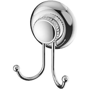 Heavy Duty Suction Cup Hooks Shower Accessory Stainless Steel - Black