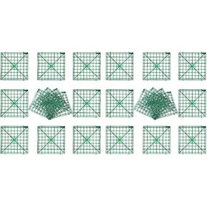 Artificial Flower Grid Panels,DIY Flowers Wall Frames,Flowers Wall Arches Backdrop,Plastic Fences Frames for Wedding Party Flower Grids,Artificial Flowers Plant Base,12Pieces,10x10 Inches
